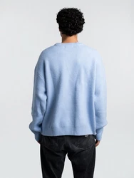 Another Cotton Lab Sweatshirt Royal Chest Print Sweater Hellblau