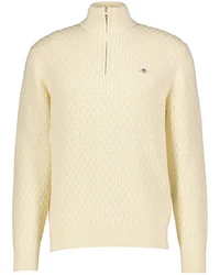 Gant Strickjacke Creme/Khaki/Beige/Weiß/Gelb
