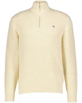 Gant Strickjacke Creme/Khaki/Beige/Weiß/Gelb