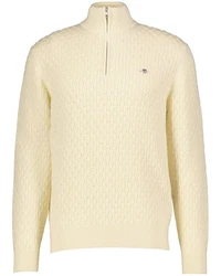 Gant Strickjacke Creme/Khaki/Beige/Weiß/Gelb