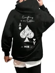 RMK Kapuzenpullover Hoodie Peak Poker Ass Grün/Schwarz