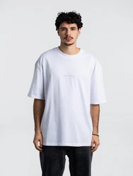 Pegador T-Shirt Colne Logo Oversized Tee Weiß/Creme/Hellblau