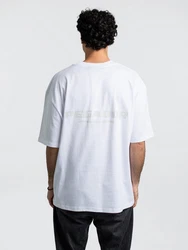 Pegador T-Shirt Colne Logo Oversized Tee Weiß/Creme/Hellblau