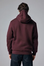 Next Kapuzenfleecejacke Teddyfell mit Reißverschluss (1-St) Dunkelrot/Bordeaux/Braun