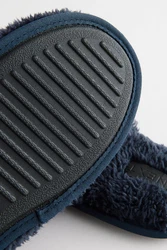 Next Hausschuhe aus Frottee Dunkelblau/Blau/Hellblau
