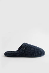 Next Hausschuhe aus Frottee Dunkelblau/Blau/Hellblau