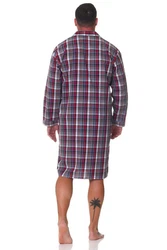 Normann Pyjama Herren langarm Nachthemd 