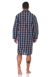 Normann Pyjama Herren langarm Nachthemd 
