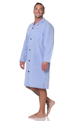 Normann Pyjama Herren langarm Nachthemd 