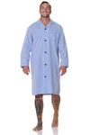 Normann Pyjama Herren langarm Nachthemd 