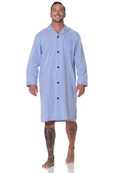 Normann Pyjama Herren langarm Nachthemd 