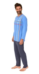 Normann Herren Schlafanzug mit Frontprint 