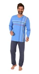 Normann Herren Schlafanzug mit Frontprint 