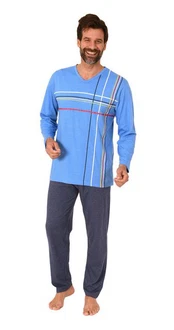 Normann Herren Schlafanzug mit Frontprint 