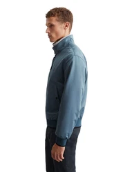 Marc O'Polo Outdoorjacke Micro-Canvas Grau/Hellblau/Blau/Dunkelblau