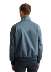 Marc O'Polo Outdoorjacke Micro-Canvas Grau/Hellblau/Blau/Dunkelblau