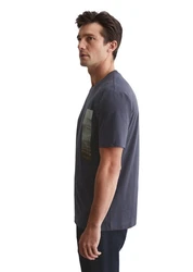 Marc O'Polo T-Shirt Grau/Dunkelblau/Dunkelgrau
