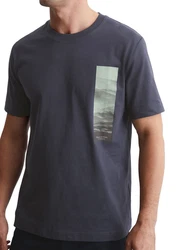 Marc O'Polo T-Shirt Grau/Dunkelblau/Dunkelgrau