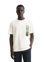 Marc O'Polo T-Shirt Weiß/Beige/Khaki/Creme/Grün