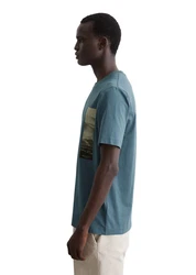 Marc O'Polo T-Shirt Blau/Grau/Türkis