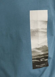 Marc O'Polo T-Shirt Blau/Grau/Türkis
