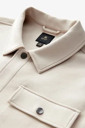 Next Jersey-Hemdjacke mit Struktur (1-St) Beige/Khaki/Braun/Grau