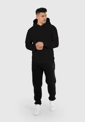 Smilodox Hoodie Ren Schwarz