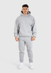 Smilodox Hoodie Walker Grau/Hellgrau