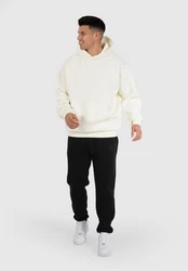 Smilodox Hoodie Rami Oversize Kapuzenpullover Weiß/Creme/Khaki/Beige