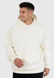 Smilodox Hoodie Rami Oversize Kapuzenpullover Weiß/Creme/Khaki/Beige
