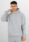 Smilodox Hoodie Rami Oversize Kapuzenpullover Grau/Hellgrau/Silber