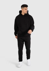 Smilodox Hoodie Rami Oversize Kapuzenpullover Schwarz
