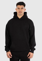 Smilodox Hoodie Rami Oversize Kapuzenpullover Schwarz