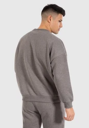 Smilodox Sweatshirt Kade Dunkelgrau/Grau/Hellgrau/Beige