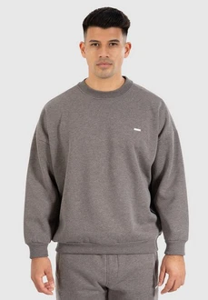 Smilodox Sweatshirt Kade Dunkelgrau/Grau/Hellgrau/Beige