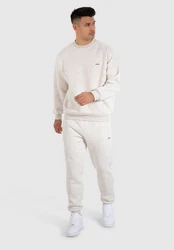 Smilodox Sweatshirt Kade Grau/Khaki/Beige/Weiß