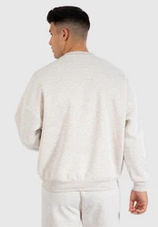 Smilodox Sweatshirt Kade Grau/Khaki/Beige/Weiß