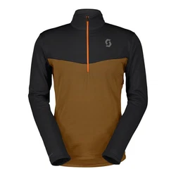 Scott Stehkragenpullover Defined Light Pullover Braun/Orange