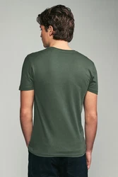 Next Unterhemd T-Shirts mit V-Ausschnitt V-Shirt (5er-Pack) Khaki/Dunkelblau/Beige/Dunkelgrün/Hellblau