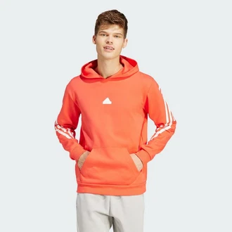 adidas Sportswear Hoodie FUTURE ICONS 3-STREIFEN HOODIE Rot/Orange adidas Sportswear Hoodie FUTURE ICONS 3-STREIFEN HOODIE Rot/Orange