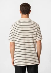 Antioch Sweatshirt Silvio Beige/Dunkelblau/Creme/Khaki