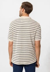 Antioch Sweatshirt Silvio Beige/Dunkelblau