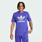 ADIDAS ORIGINALS T-Shirt 'Adicolor Trefoil' Lila/Blau