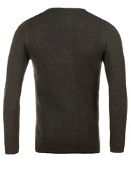 WOTEGA Strickfleece Pullover Pete Dunkelgrün/Khaki/Grau