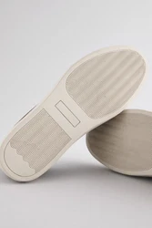 Next Lederturnschuhe Sneaker Dunkelgrün/Khaki/Grau/Dunkelbraun