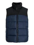 Jack & Jones Plus Weste 'JJMoon' navy/schwarz