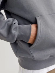 Jack & Jones Kapuzensweatshirt JJEURBAN EDGE SWEAT HOOD NOOS Hellgrau/Dunkelgrau/Grau