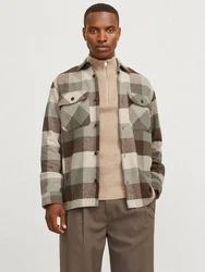 Jack & Jones Langarmhemd JPRRaymond Beige/Braun