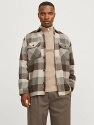 Jack & Jones Langarmhemd JPRRaymond Beige/Braun