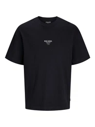 Rundhalsshirt JJEURBAN EDGE STUDIO TEE SS O-NECK NOOS mit Front und Back Print